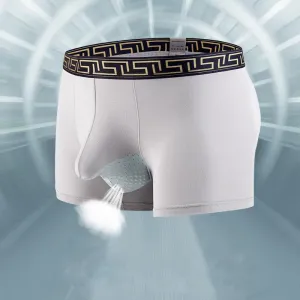 Dual Pouch - Men's Patterned Waistband Modal Underwear (3-Pack) JEWYEE 8002