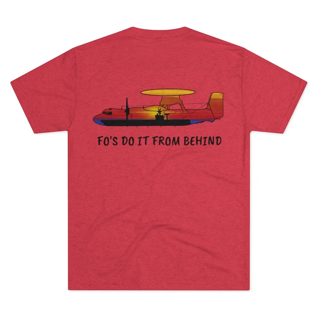 E-2 Sunset Theme - "Fo's Do It From Behind" Men's Tri-Blend Crew Tee