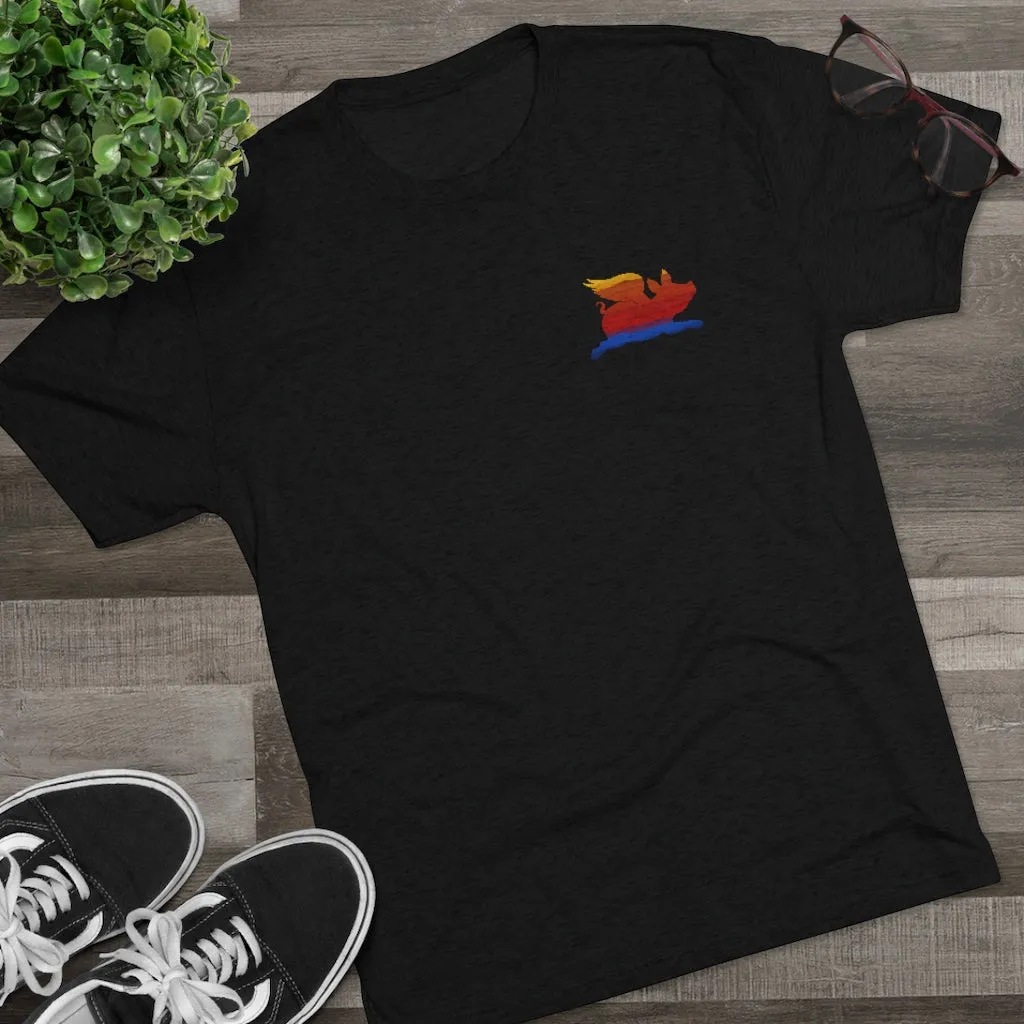 E-2 Sunset Theme - "Fo's Do It From Behind" Men's Tri-Blend Crew Tee