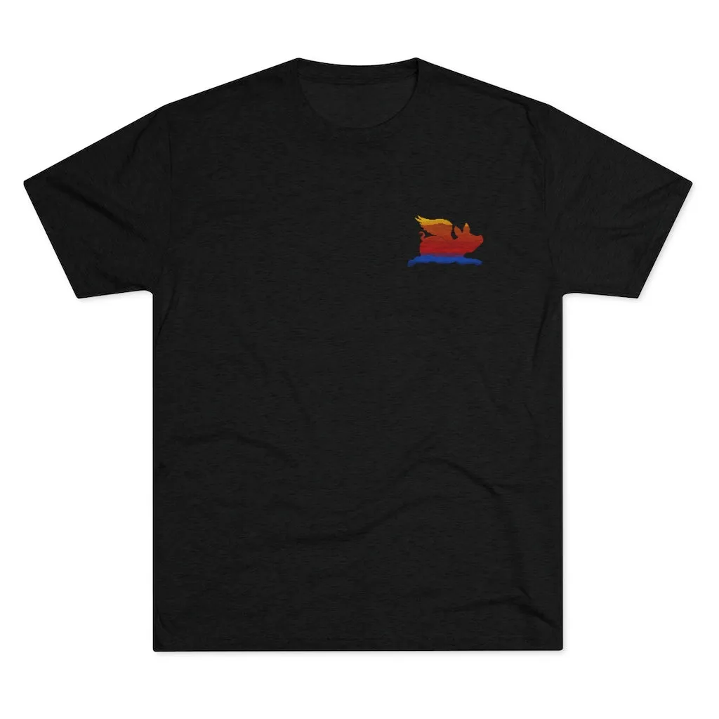 E-2 Sunset Theme - "Fo's Do It From Behind" Men's Tri-Blend Crew Tee