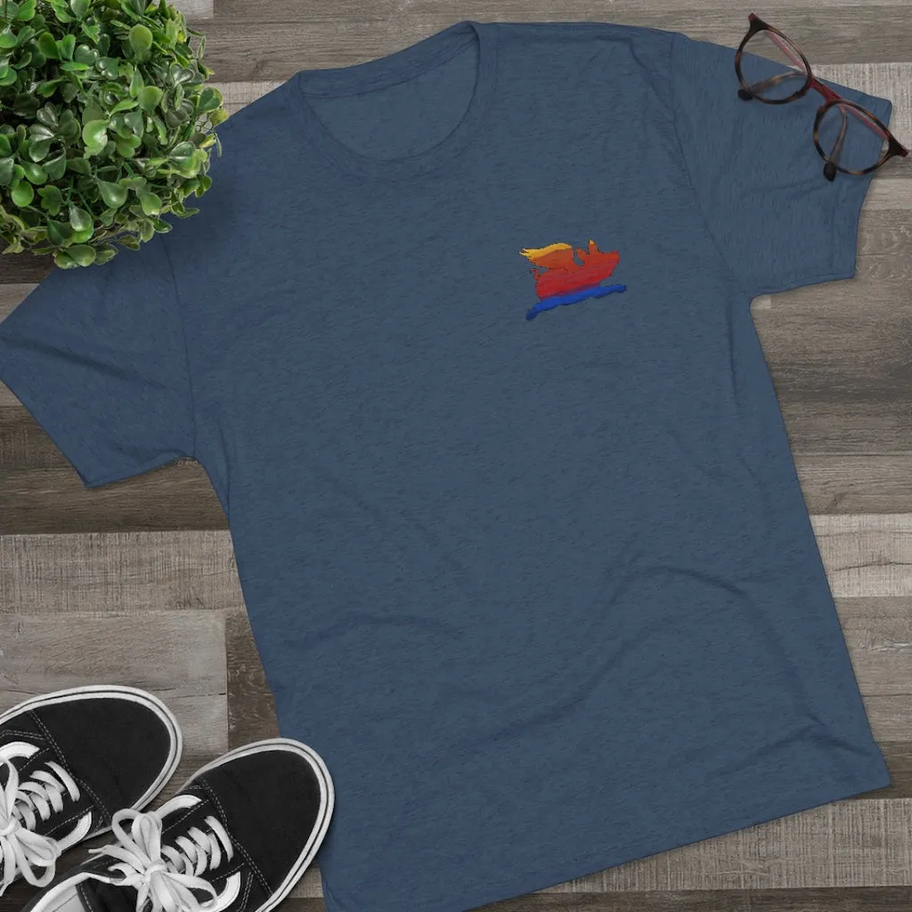 E-2 Sunset Theme - "Fo's Do It From Behind" Men's Tri-Blend Crew Tee