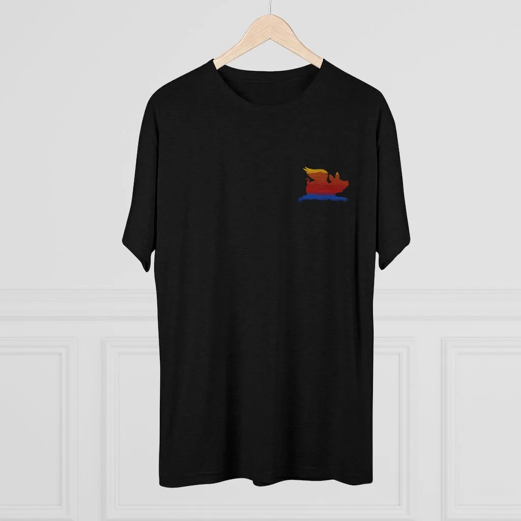 E-2 Sunset Theme - "Fo's Do It From Behind" Men's Tri-Blend Crew Tee