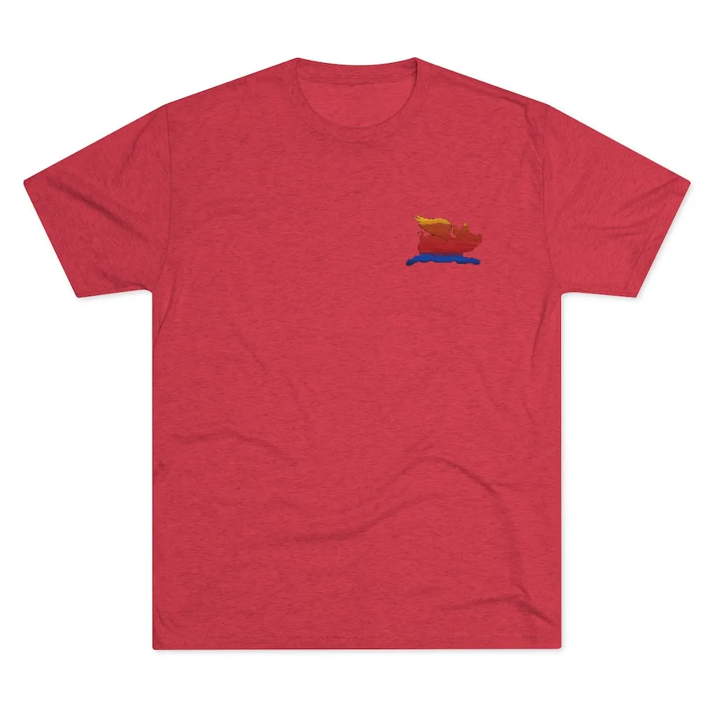 E-2 Sunset Theme - "Fo's Do It From Behind" Men's Tri-Blend Crew Tee