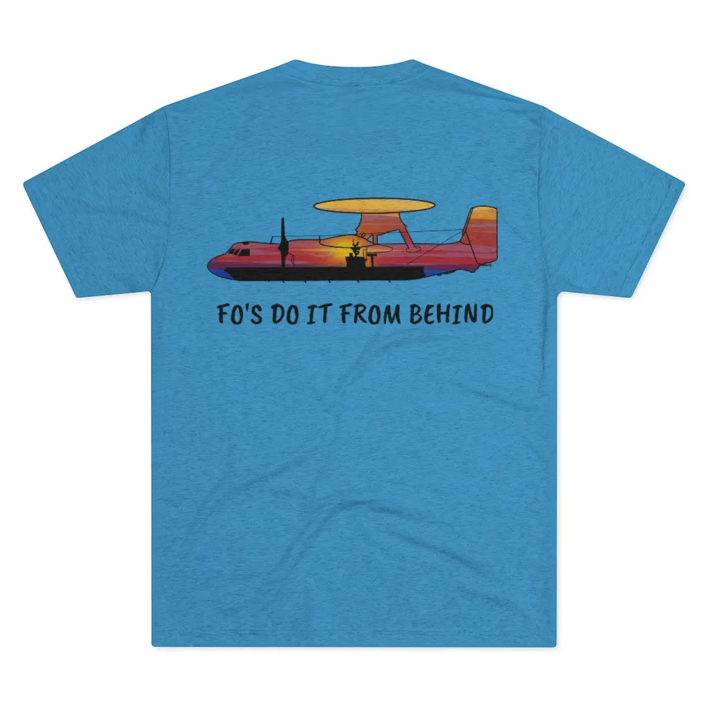 E-2 Sunset Theme - "Fo's Do It From Behind" Men's Tri-Blend Crew Tee