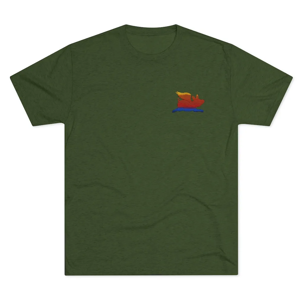 E-2 Sunset Theme - "Fo's Do It From Behind" Men's Tri-Blend Crew Tee