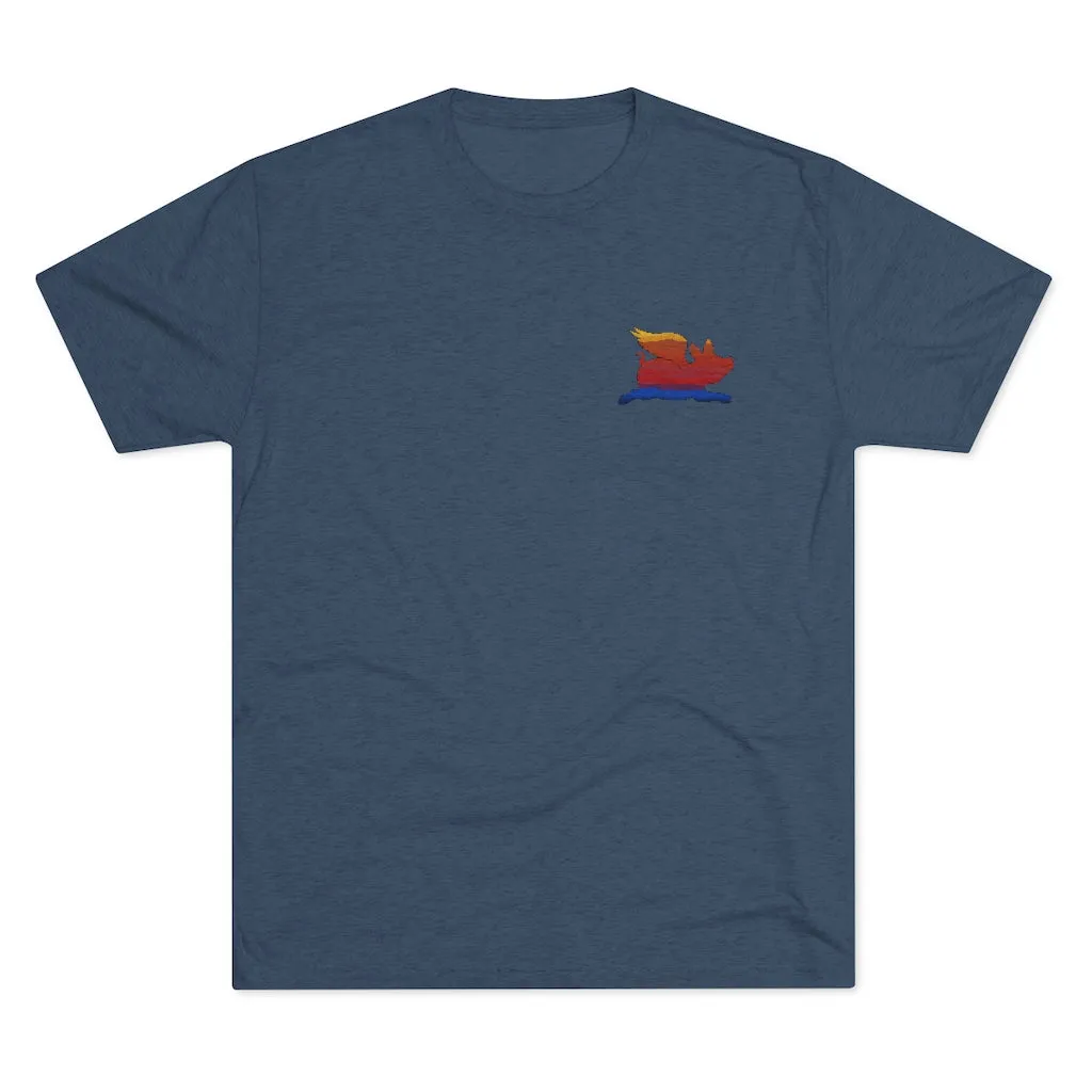 E-2 Sunset Theme - "Fo's Do It From Behind" Men's Tri-Blend Crew Tee