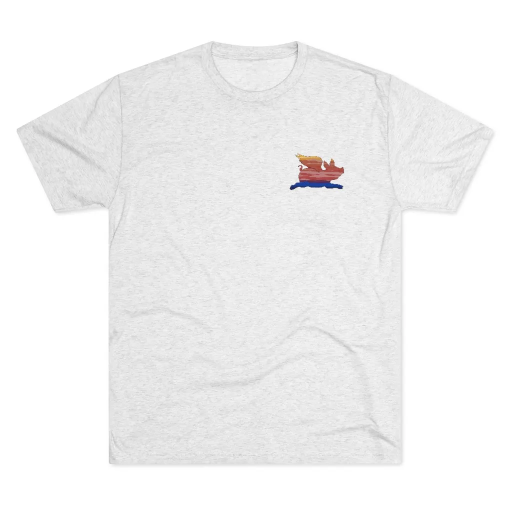 E-2 Sunset Theme - "Fo's Do It From Behind" Men's Tri-Blend Crew Tee