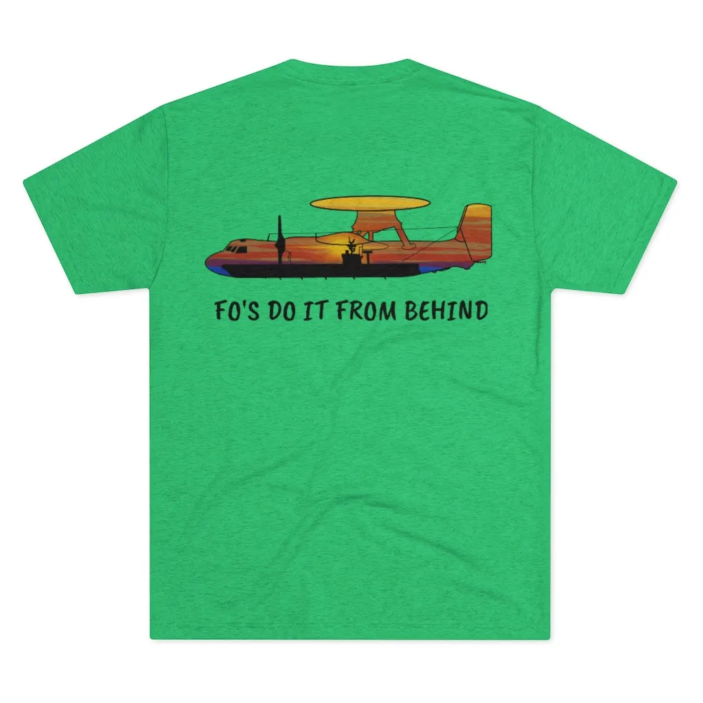 E-2 Sunset Theme - "Fo's Do It From Behind" Men's Tri-Blend Crew Tee