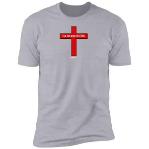 Fija Tus Ojos En Jesús Men’s Premium Short Sleeve Tee Shirt