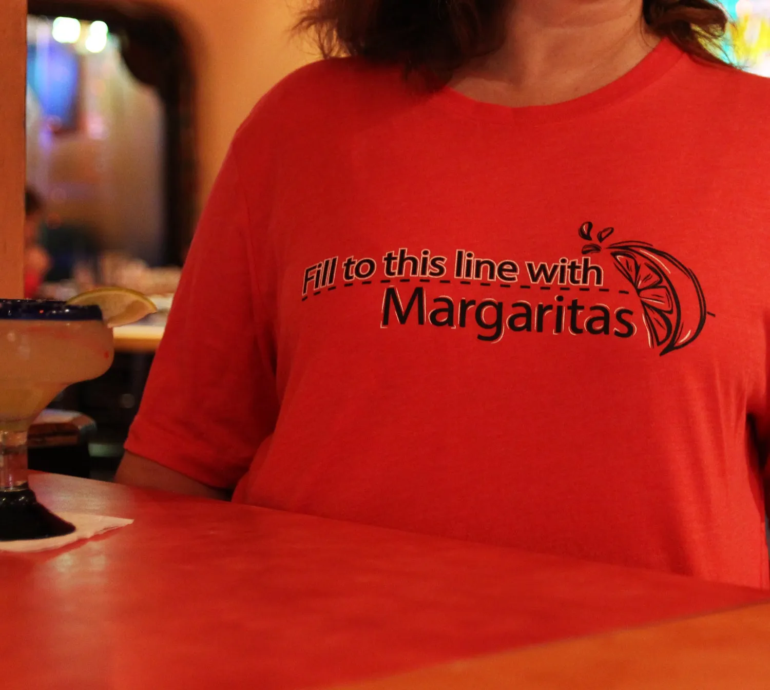 Fill to this Line with Margaritas t-shirt