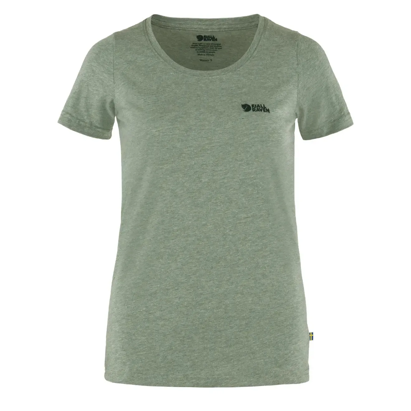 Fjallraven Womens Logo T-Shirt Patina Green Melange