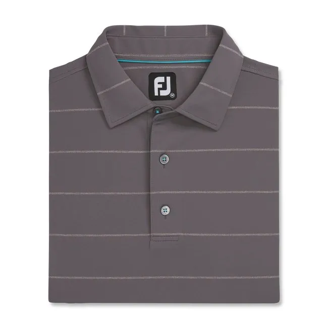 FootJoy Men's Stretch Pique Chalkstripe Self Collar