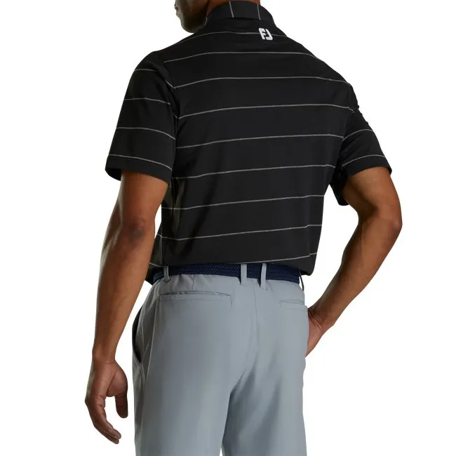 FootJoy Men's Stretch Pique Chalkstripe Self Collar