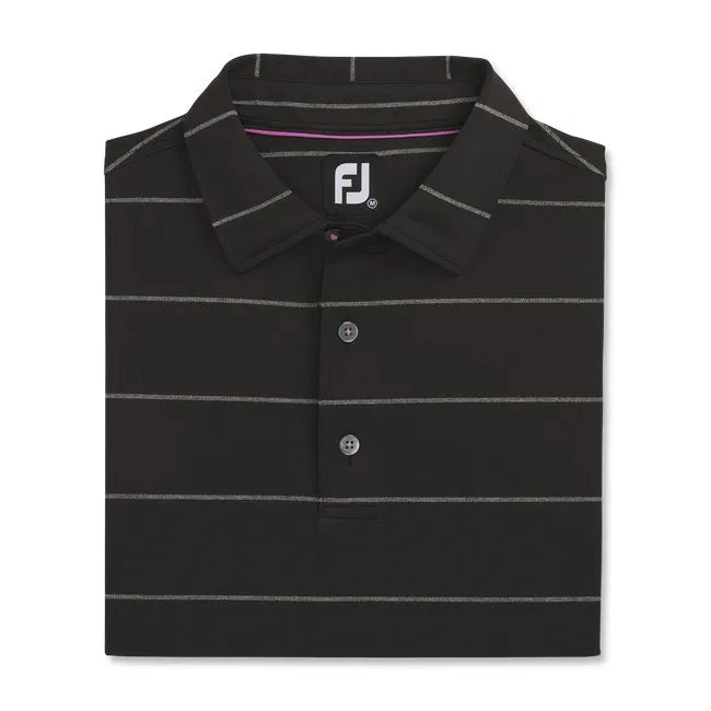 FootJoy Men's Stretch Pique Chalkstripe Self Collar