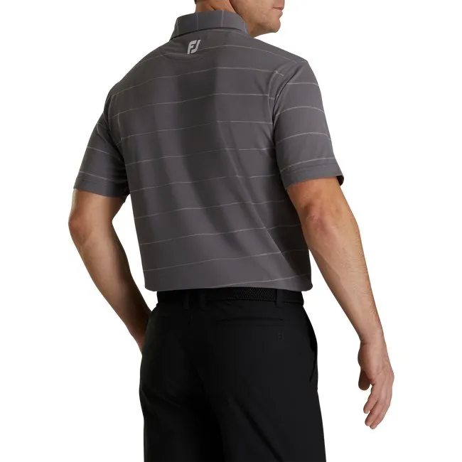 FootJoy Men's Stretch Pique Chalkstripe Self Collar