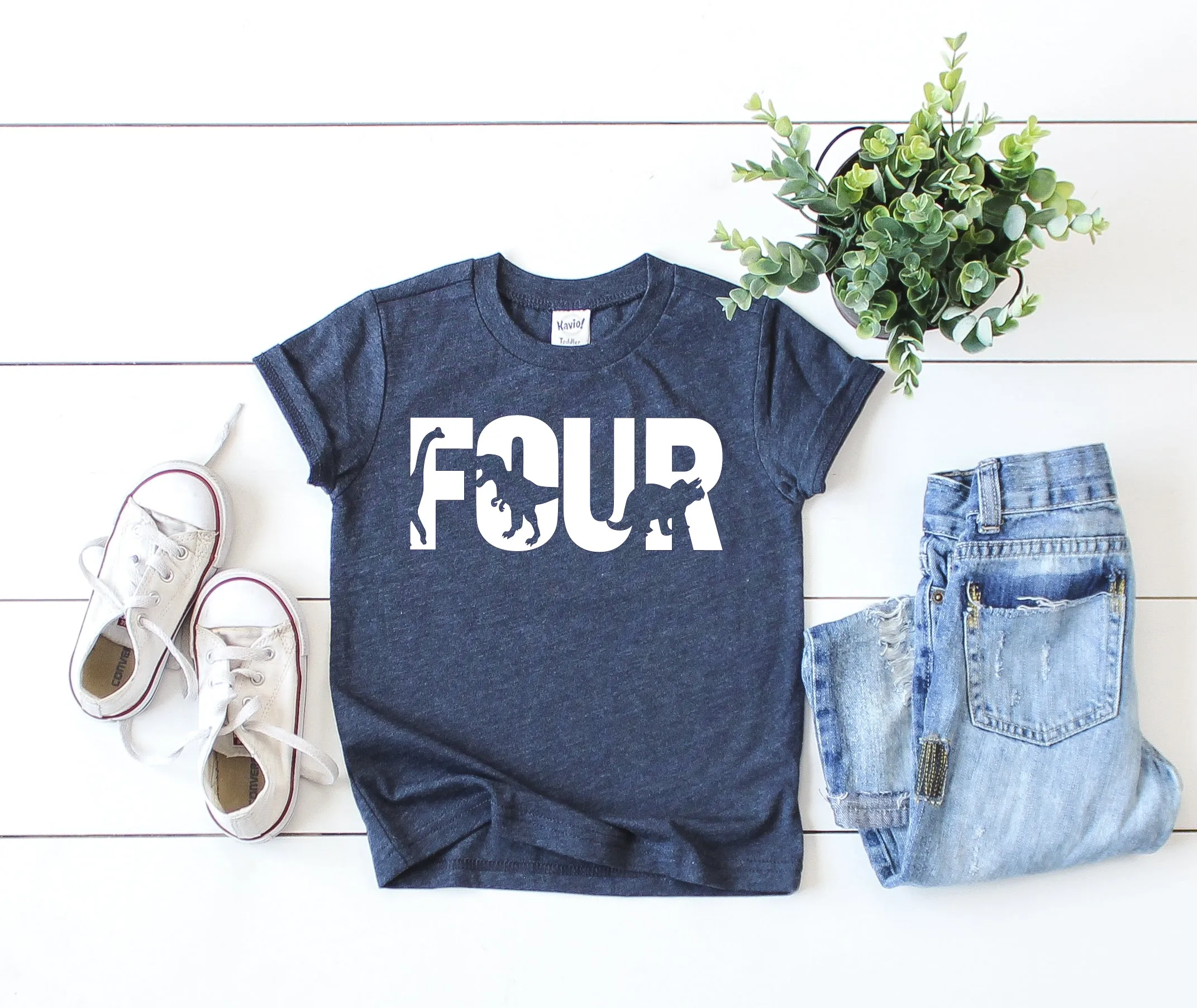 Four Dinosaur Shirt | Childrens Unisex