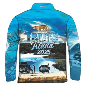 Fraser Island | Complete Fraser Island (K'gari) Blue Fishing Shirt (2025) ★Pre-Order★