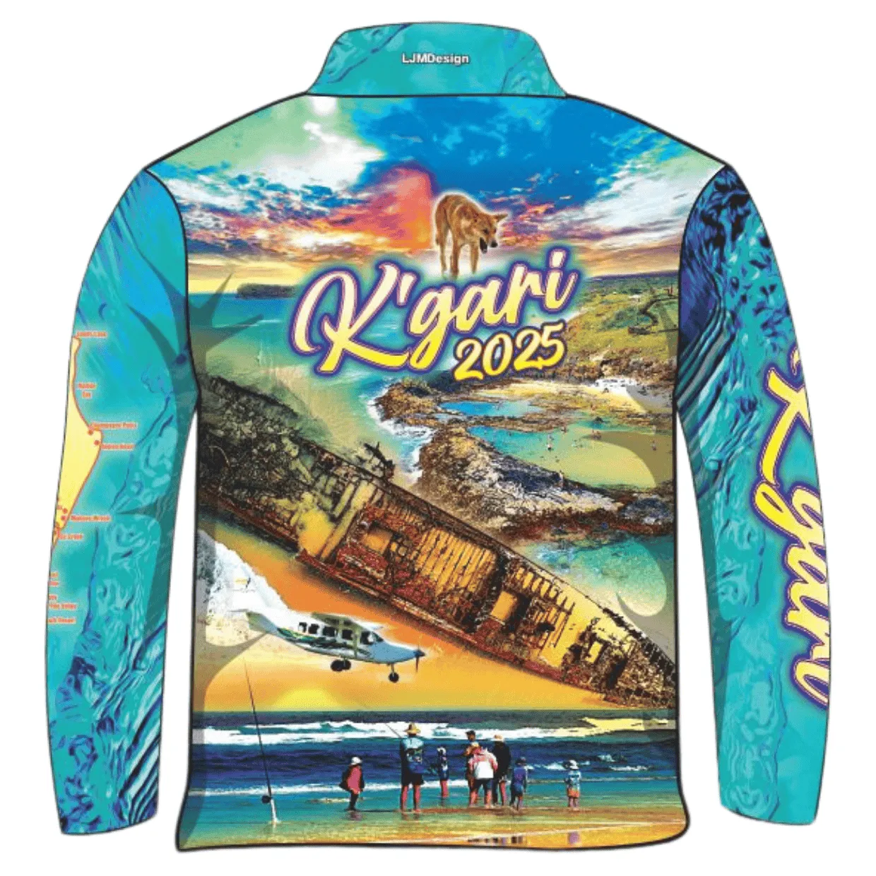 Fraser Island | Fraser Island (K'gari) Adventure Blue Fishing Shirt (2025) ★Pre-Order★