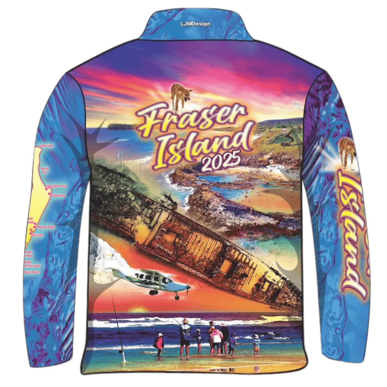 Fraser Island | Fraser Island (K'gari) Adventure Purple Fishing Shirt (2025) ★Pre-Order★