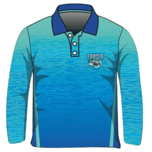 Fraser Island | Fraser Island (K'gari) Beach Wave Blue Fishing Shirt ★Pre-Order★