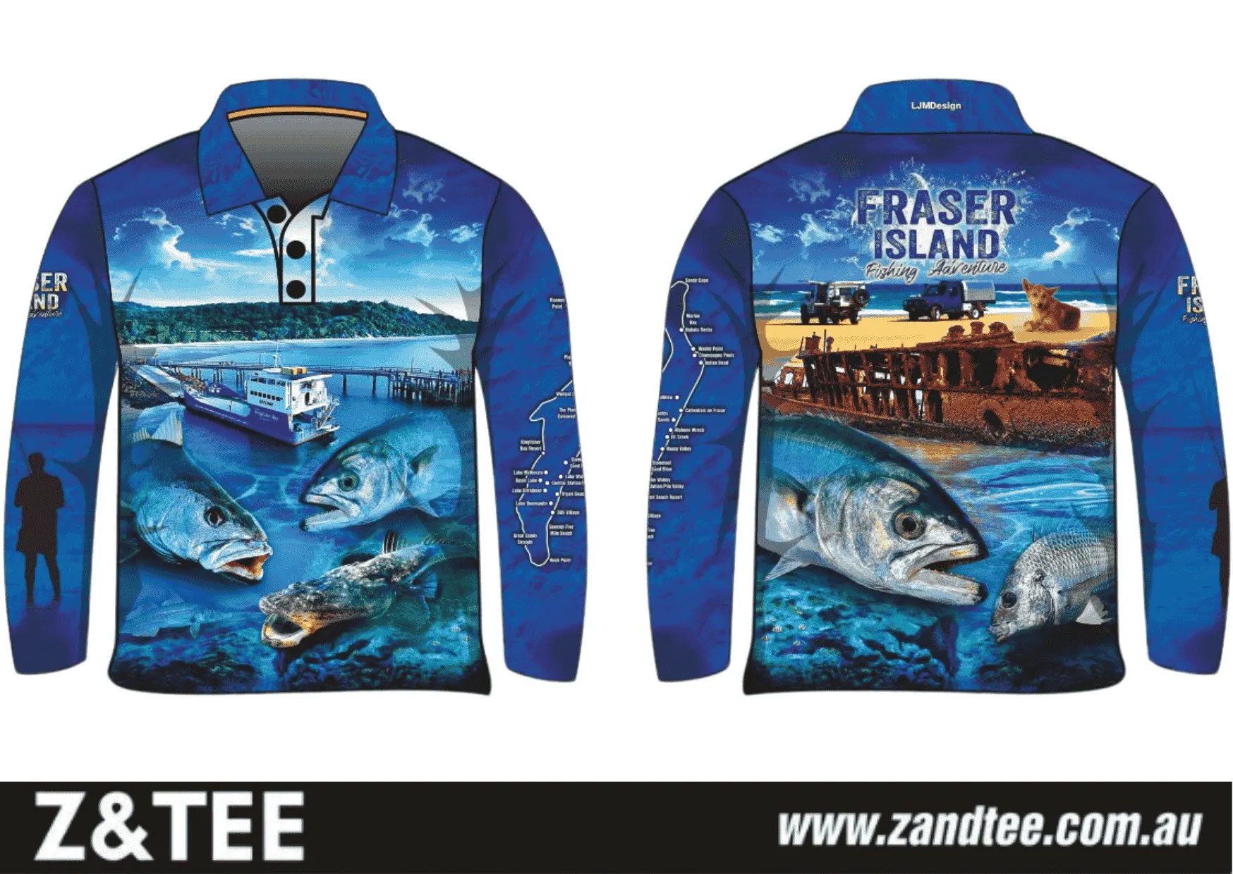 Fraser Island | Fraser Island (K'gari) Fishing Adventure Shirt ★Pre-Order★