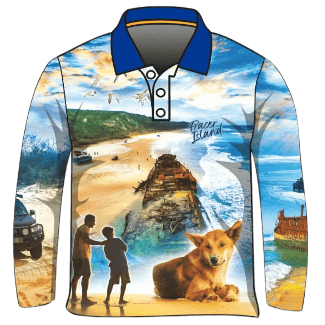 Fraser Island | Fraser Island (K'gari) Tour Fishing Shirt ★Pre-Order★