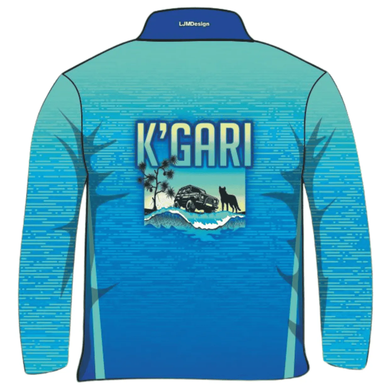 Fraser Island | K'gari Beach Wave Blue Fishing Shirt ★Pre-Order★