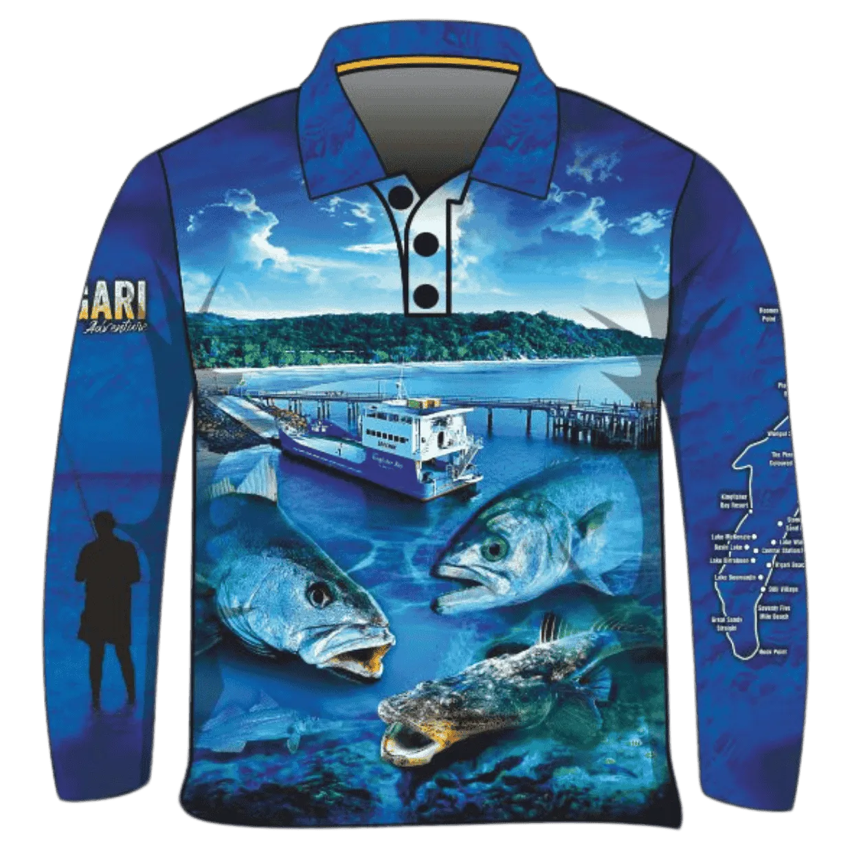 Fraser Island | K'gari Fishing Adventure Shirt ★Pre-Order★