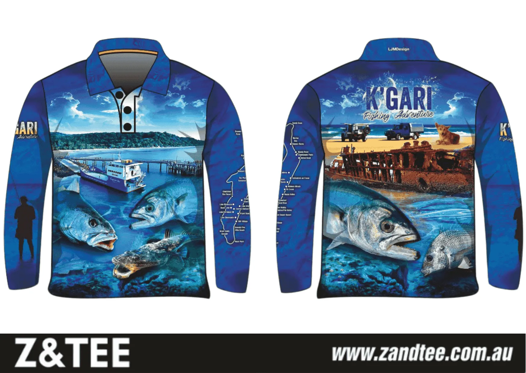 Fraser Island | K'gari Fishing Adventure Shirt ★Pre-Order★