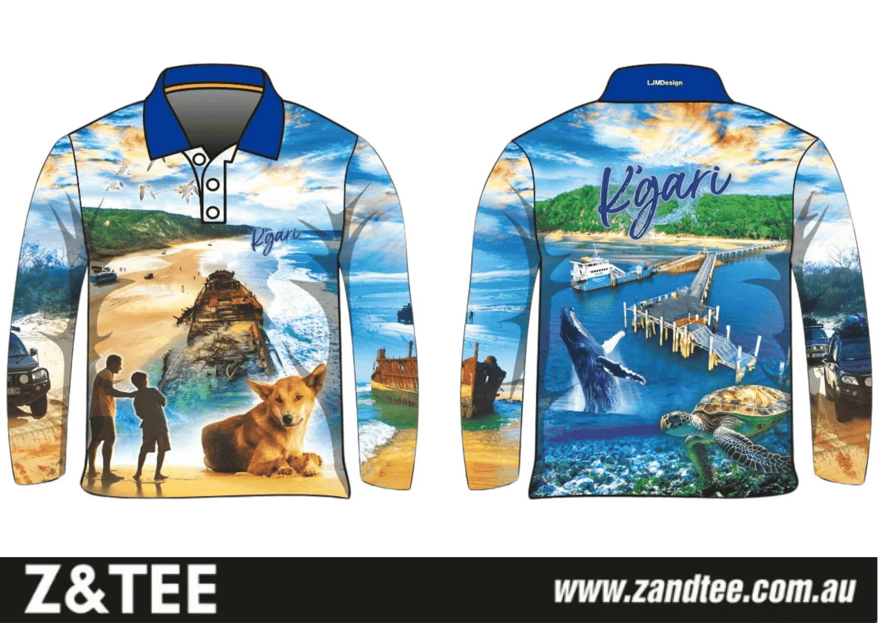 Fraser Island | K'gari Tour Fishing Shirt ★Pre-Order★
