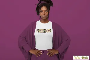 Freedom African Print Color Short-Sleeve Unisex T-Shirt