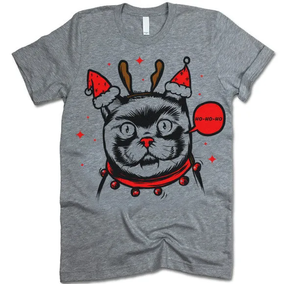 Funny Cat Christmas T-Shirt