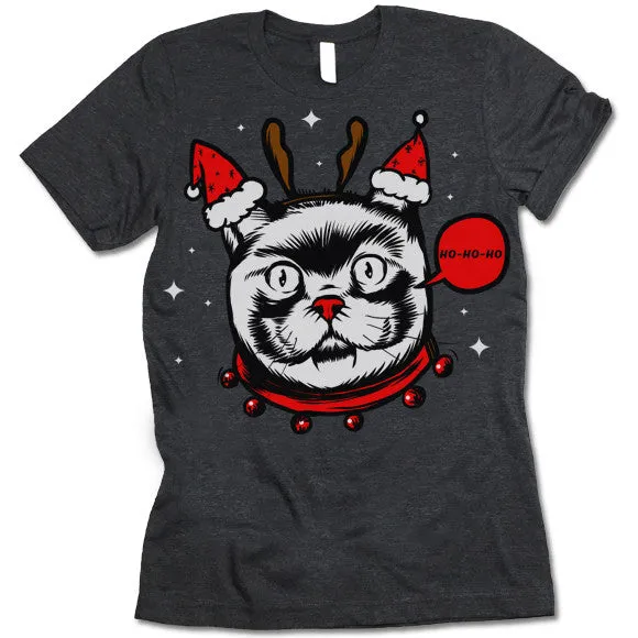 Funny Cat Christmas T-Shirt