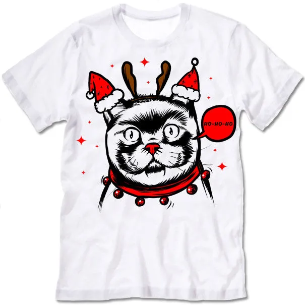 Funny Cat Christmas T-Shirt