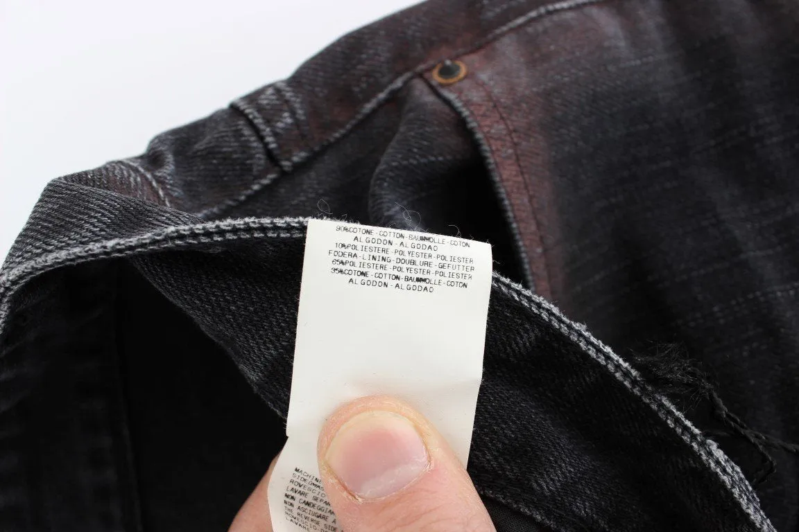 Gray Wash Regular Cotton Denim Jeans