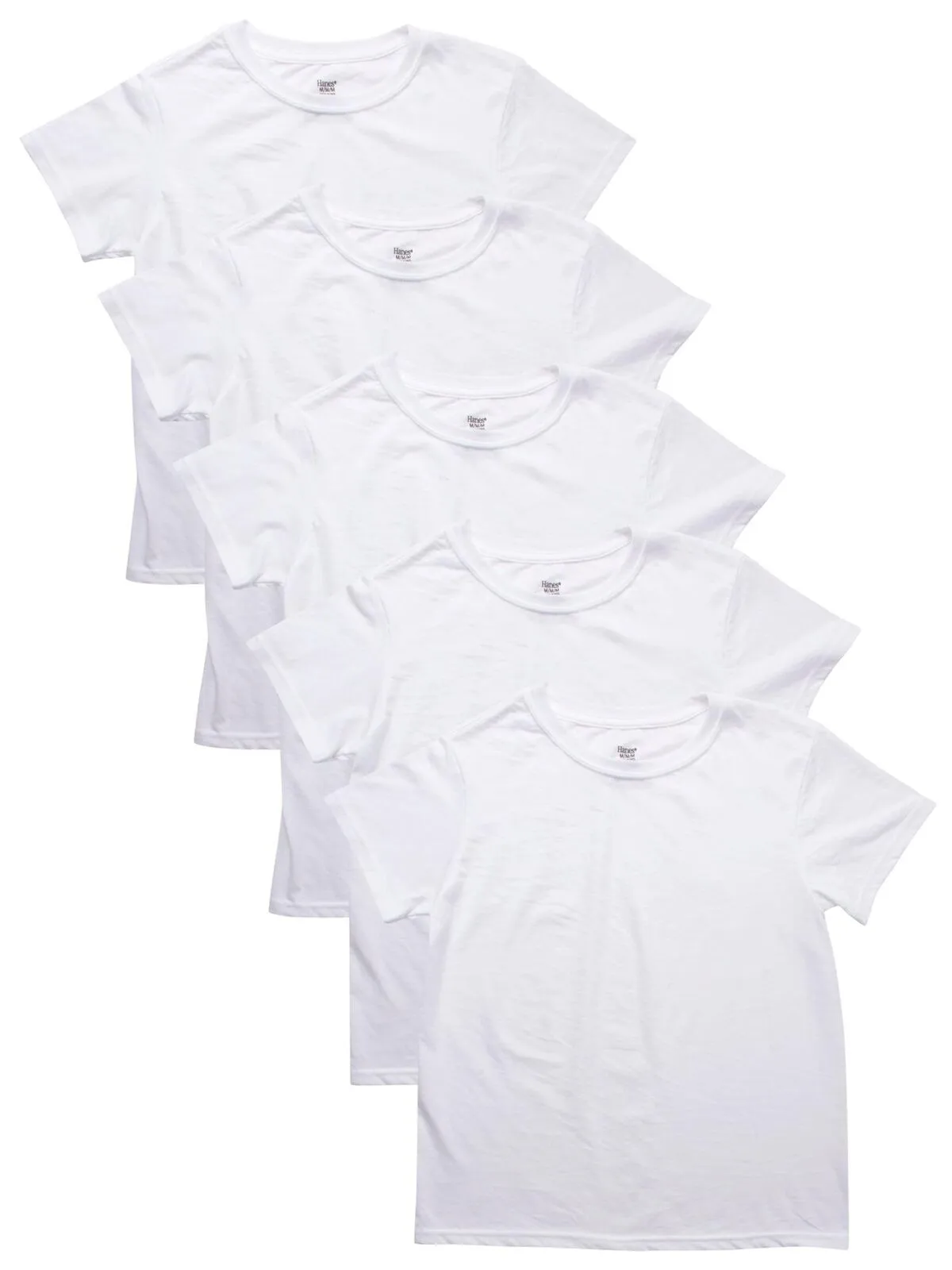 Hanes \Boys' 5pk Pack Crew Neck T-Shirt
