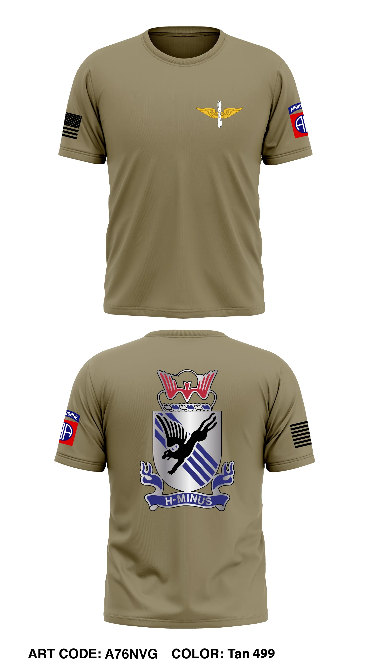HHC 82nd Airborne Core Men's SS Performance Tee - A76NVG