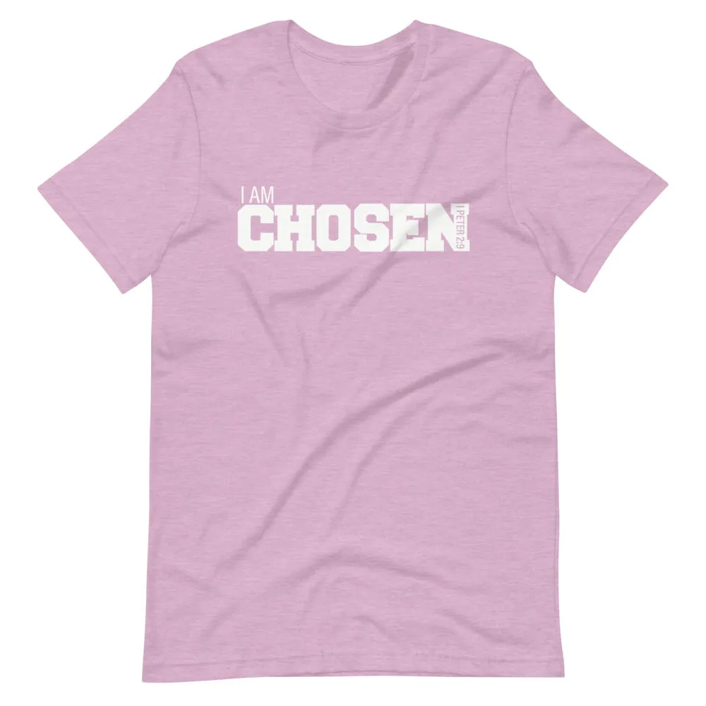 I AM Chosen (Light Purple/ White Short-Sleeve T-Shirt)