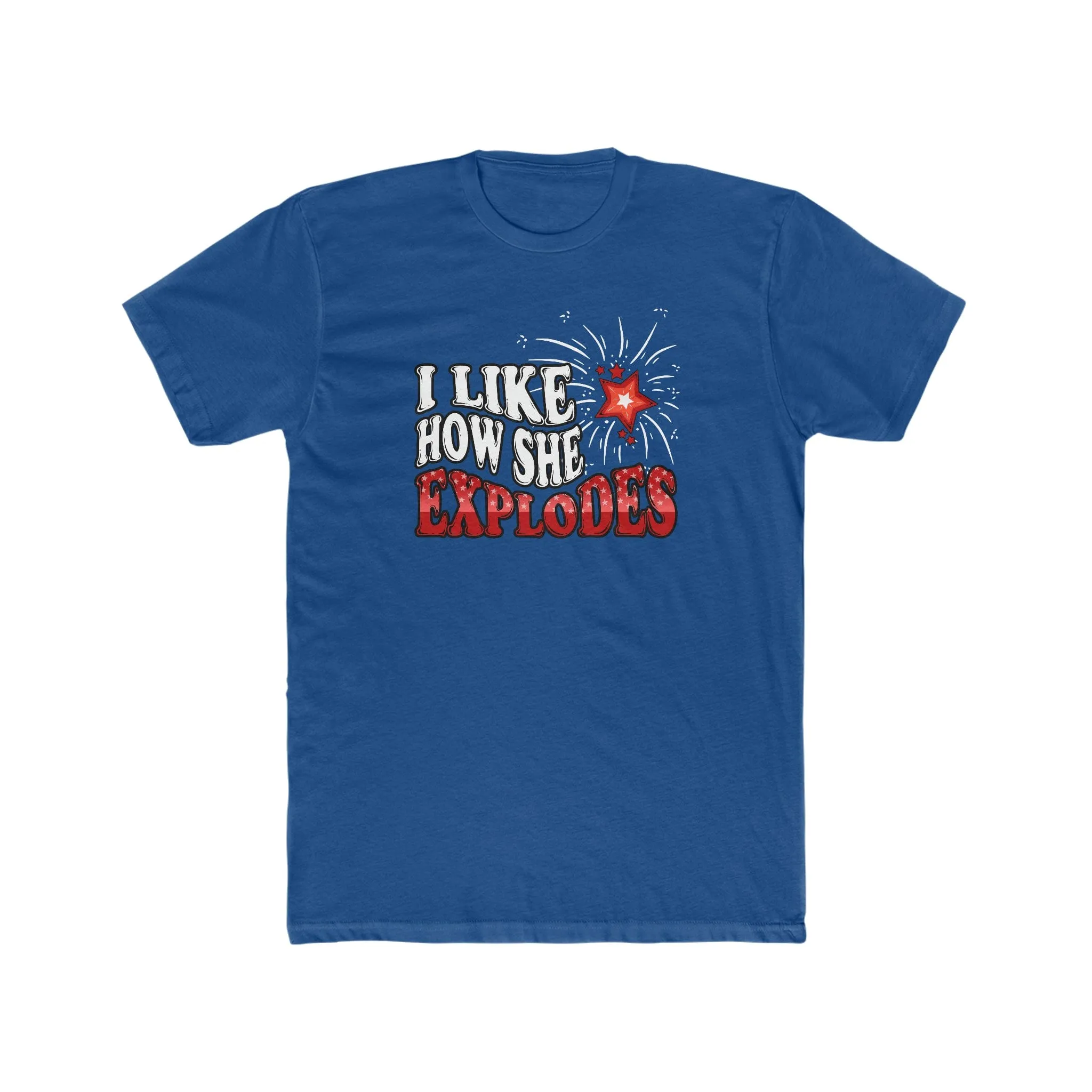I Like How She Explodes Deluxe Men's Tee