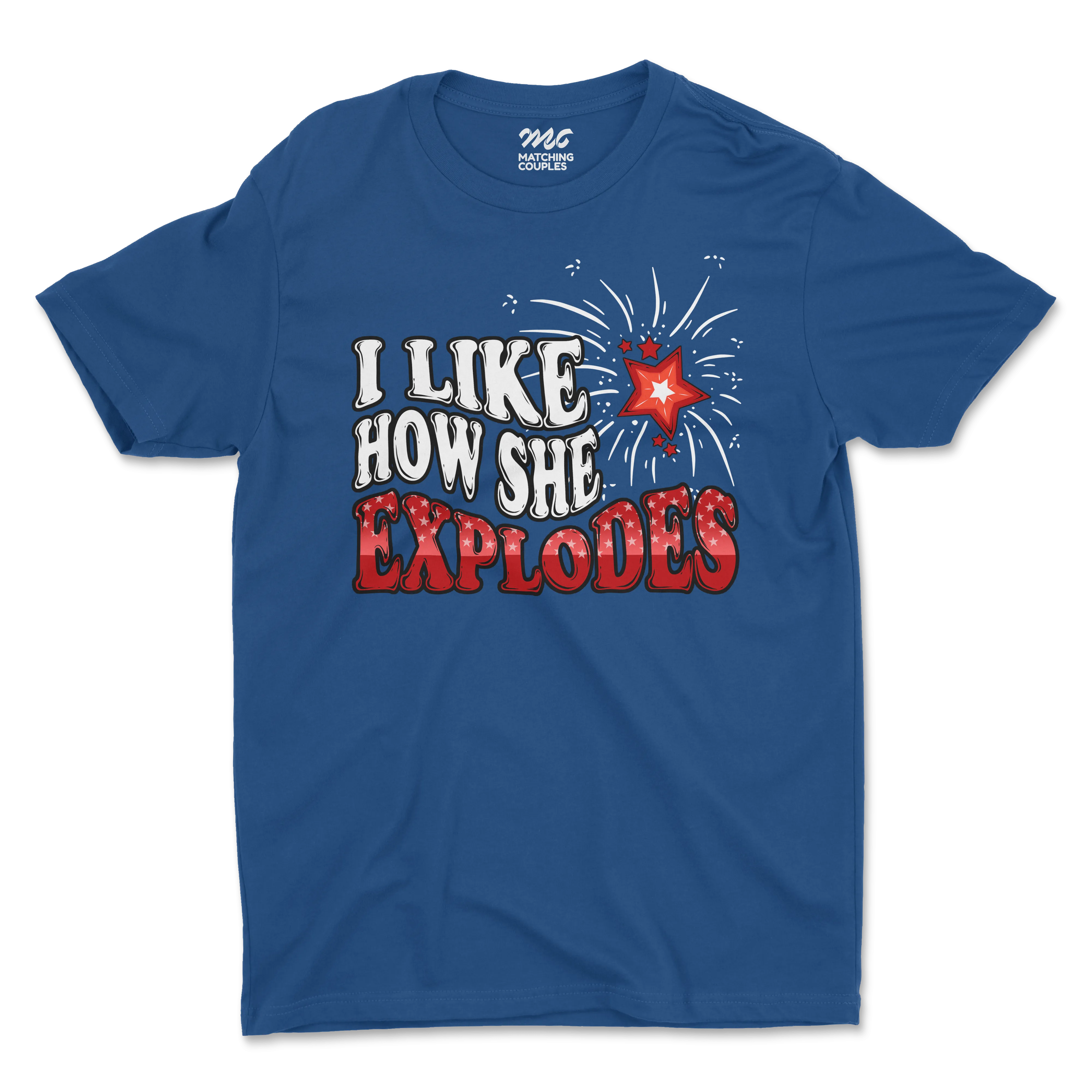 I Like How She Explodes Deluxe Men's Tee
