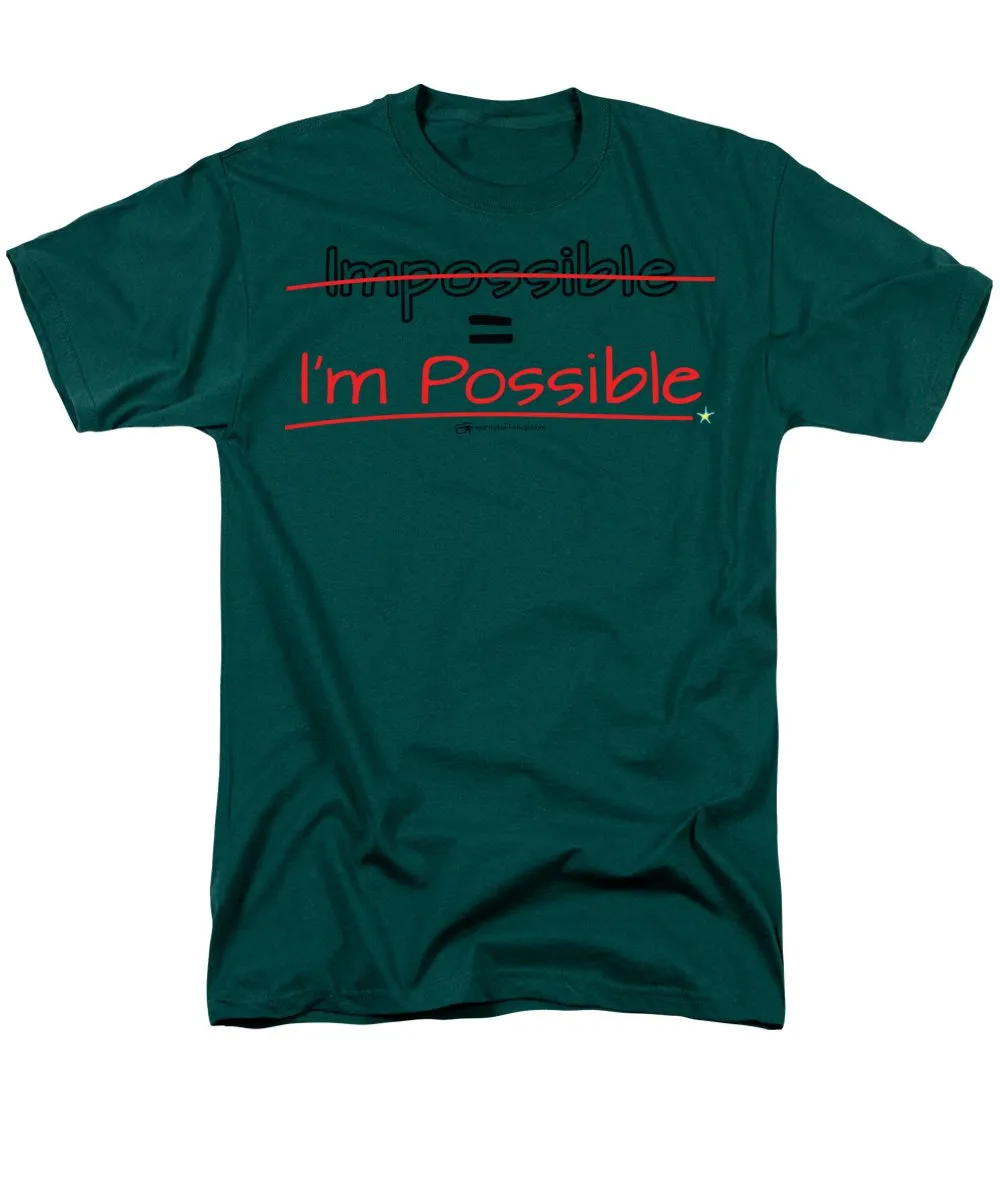 Impossible Equals I Am Possible - Men's T-Shirt  (Regular Fit)