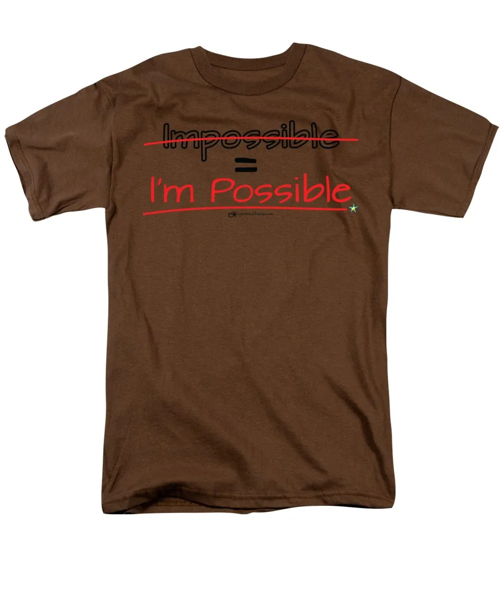 Impossible Equals I Am Possible - Men's T-Shirt  (Regular Fit)