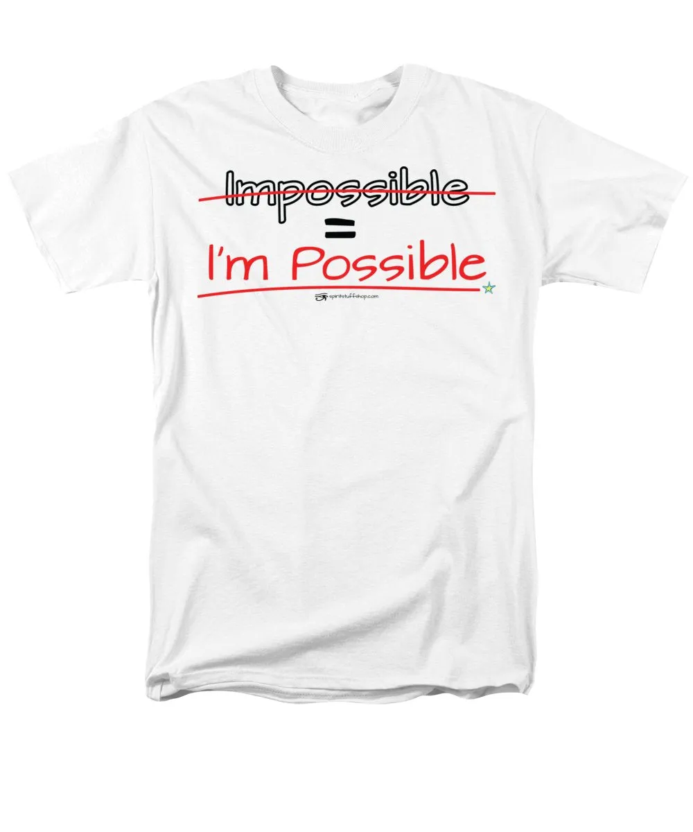 Impossible Equals I Am Possible - Men's T-Shirt  (Regular Fit)