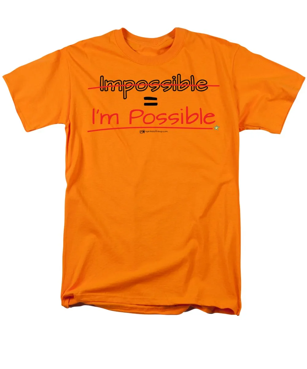 Impossible Equals I Am Possible - Men's T-Shirt  (Regular Fit)