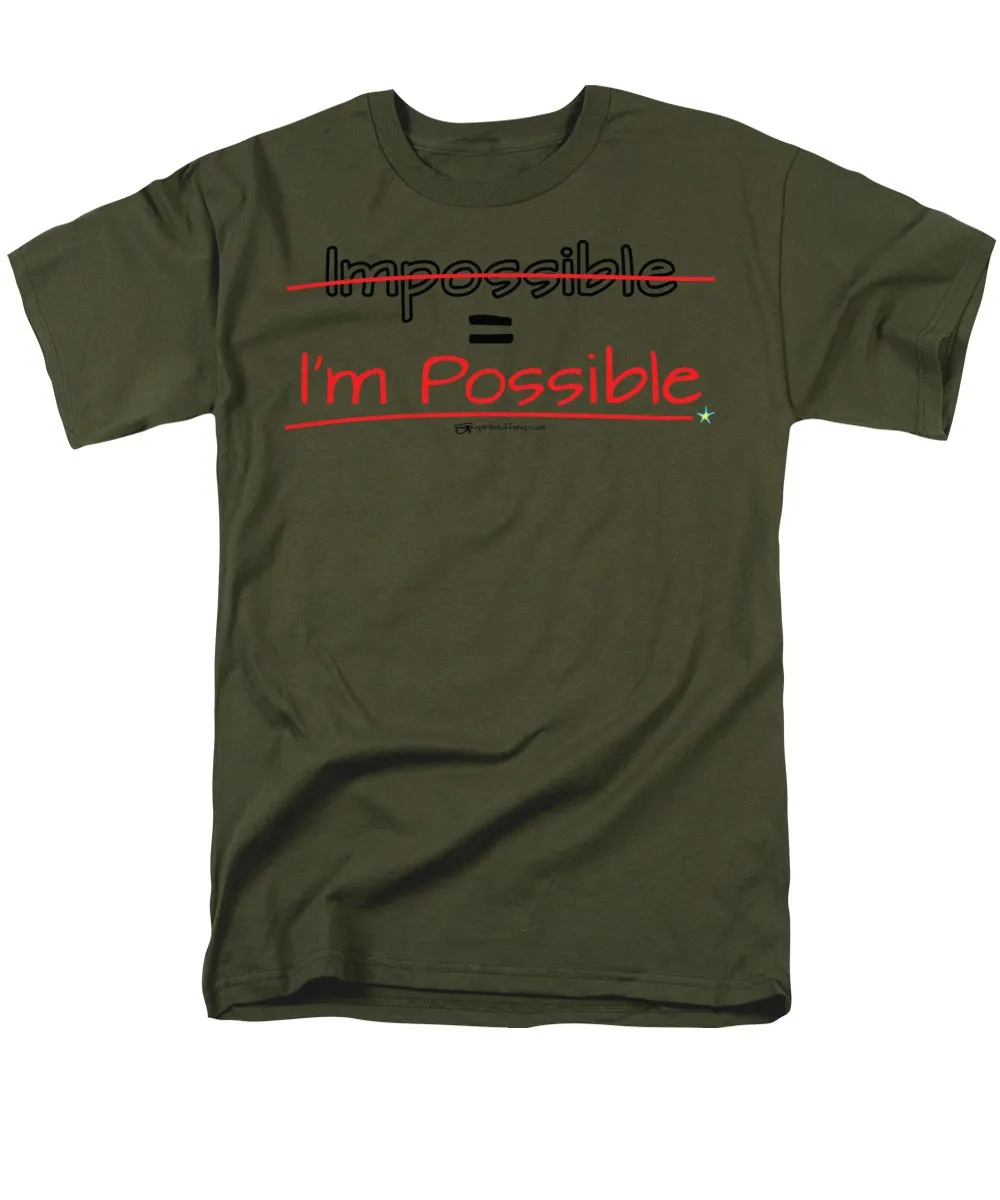 Impossible Equals I Am Possible - Men's T-Shirt  (Regular Fit)