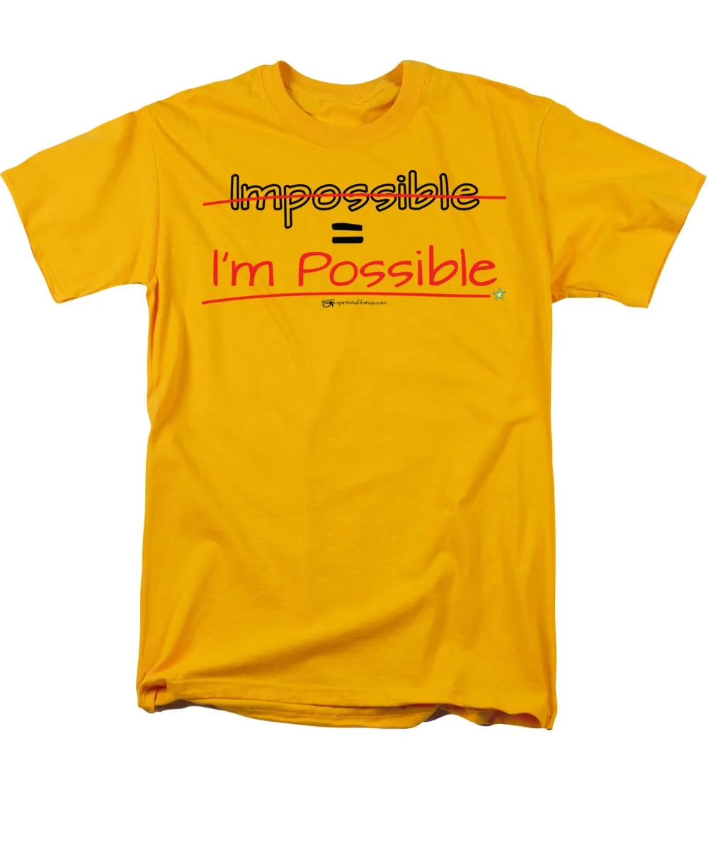 Impossible Equals I Am Possible - Men's T-Shirt  (Regular Fit)