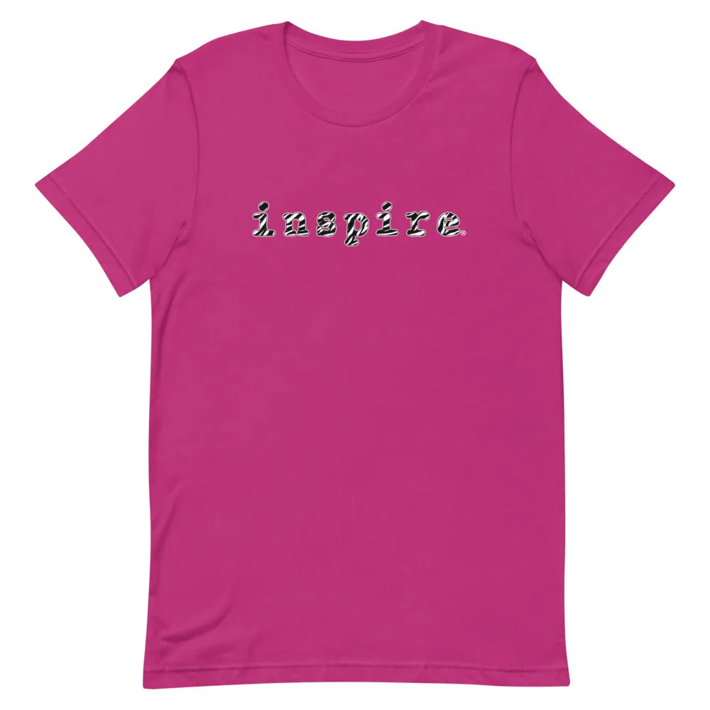 inspire Zebra Print Short-Sleeve Unisex T-Shirt