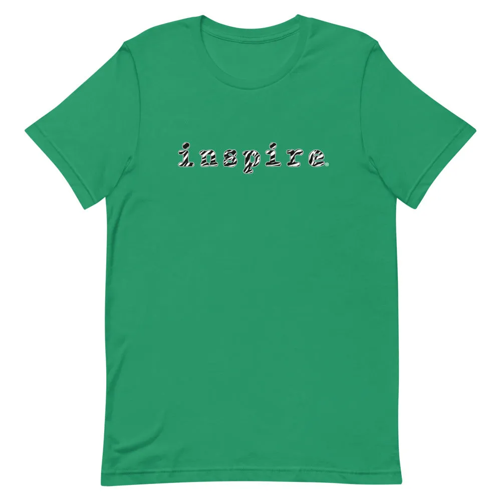 inspire Zebra Print Short-Sleeve Unisex T-Shirt