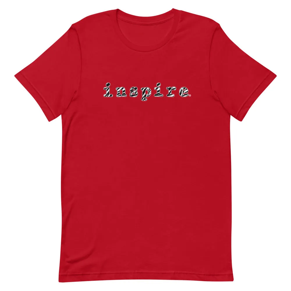 inspire Zebra Print Short-Sleeve Unisex T-Shirt