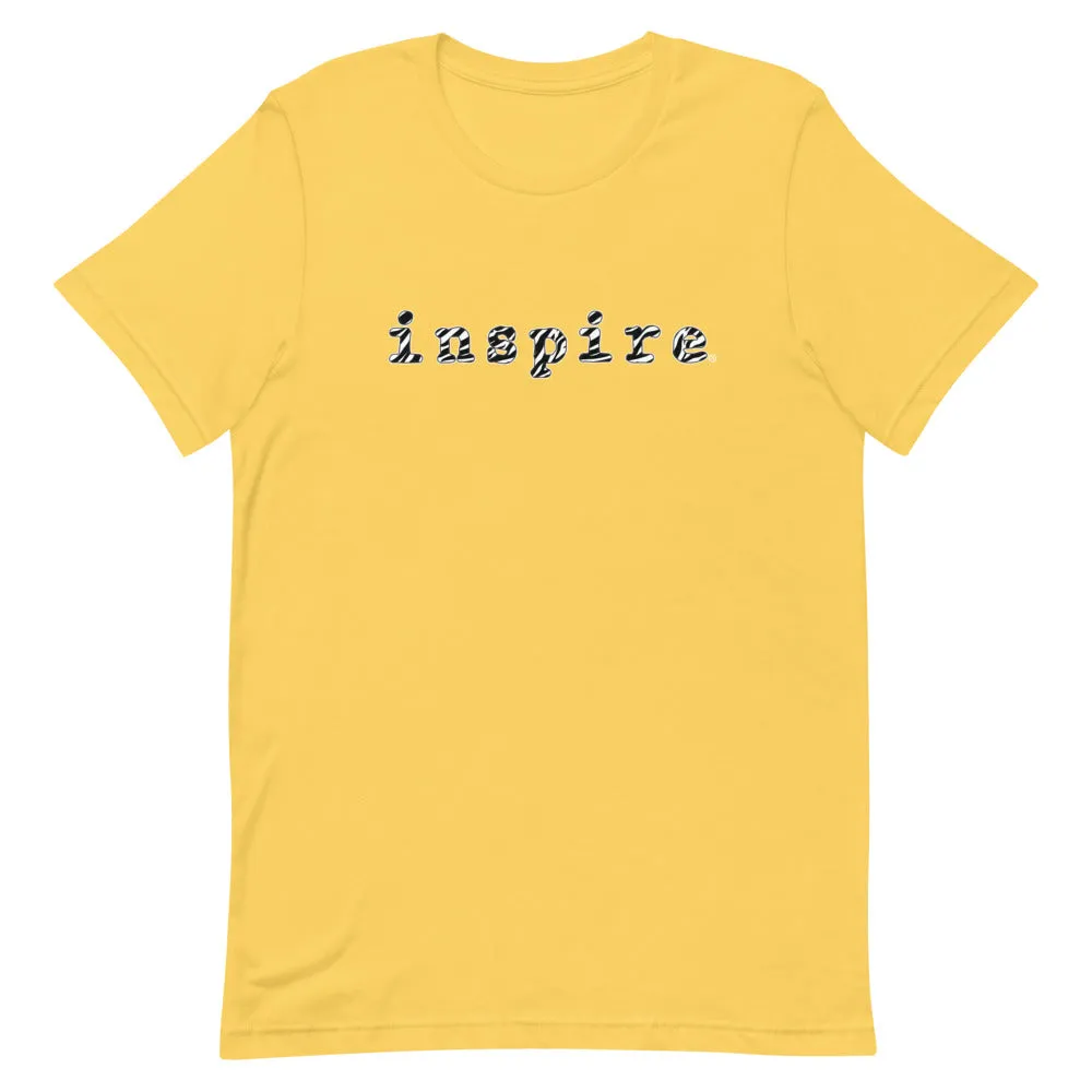 inspire Zebra Print Short-Sleeve Unisex T-Shirt